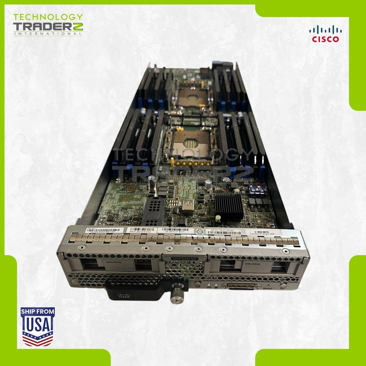 UCSB-B200-M5 V07 Cisco UCS M5 V07 Blade Server Barebone 73-17637-12