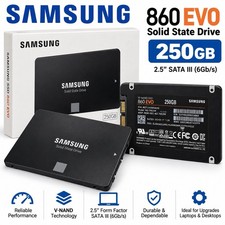 Samsung 860 EVO 250GB 2.5” SATA III Internal SSD Solid State Drive picture