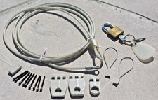 VINTAGE Apple Macintosh Security Lock Kit M0201 + Lock + parts NO BOX Original O picture