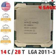 Intel Xeon E5-2680 V4 CPU 2.4~3.3GHz 14-Core 35M LGA 2011-3 R3 Server SR2N7 120W picture