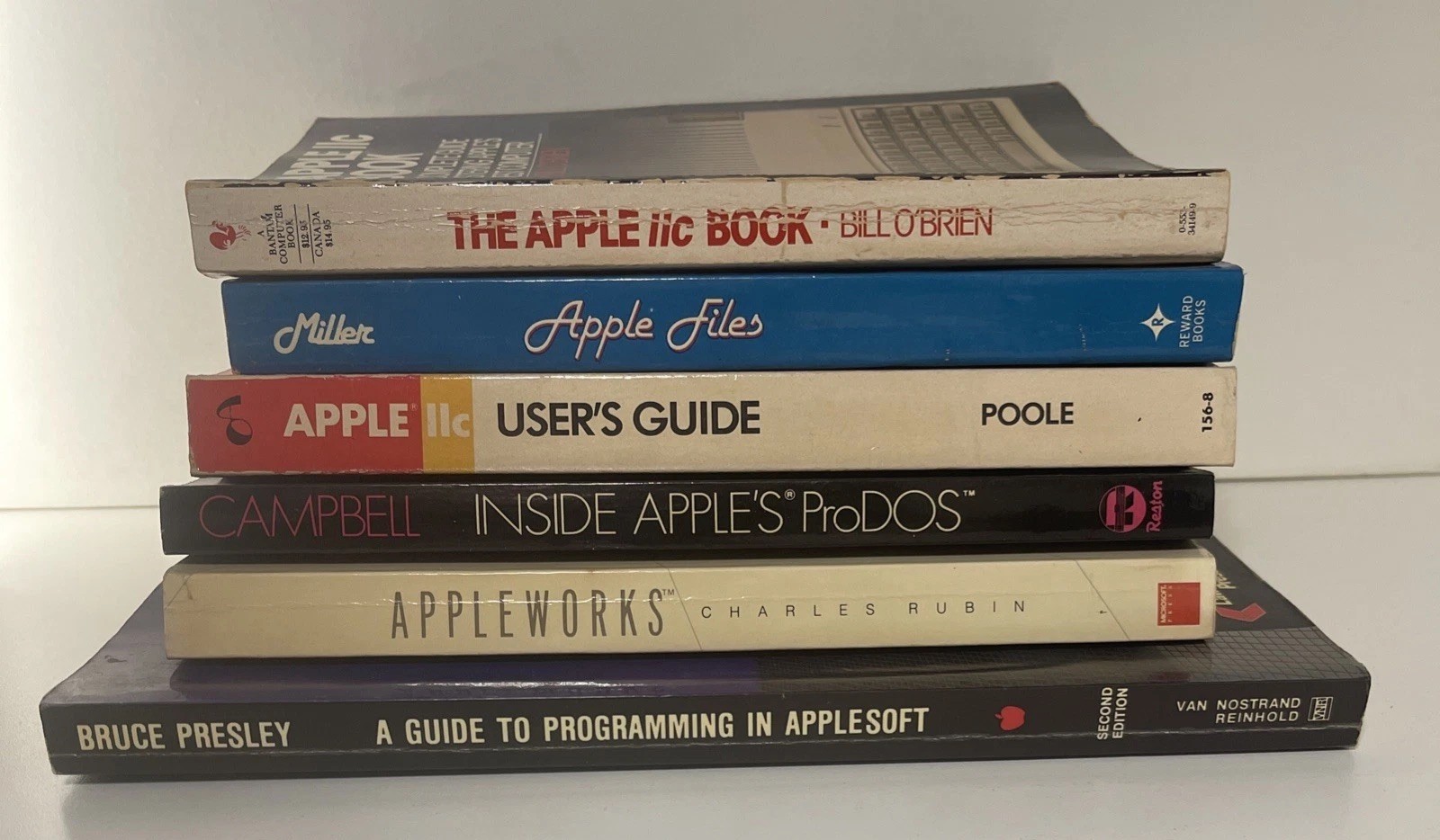 6 Vintage Computer Manual Apple II Book User Guide Programming Aid Software Lot 6 Vintage Computer Manual Apple II Book User Guide Programming Aid Software Lot
