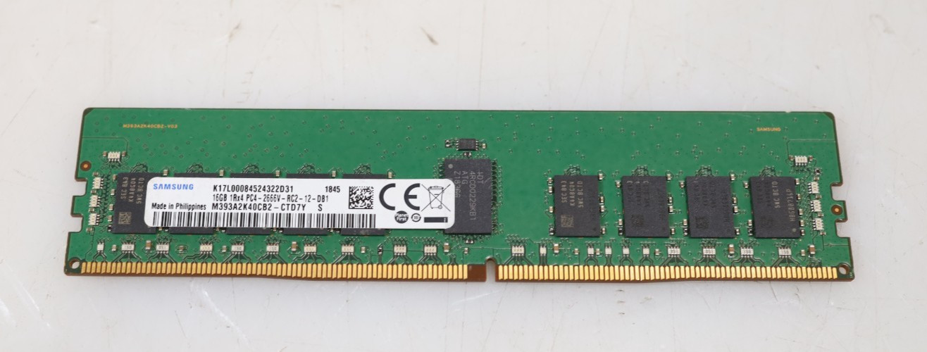 16GB Samsung M393A2K40CB2-CTD7Y DDR4 PC4-2666V RDIMM Server Memory 16GB Samsung M393A2K40CB2-CTD7Y DDR4 PC4-2666V RDIMM Server Memory