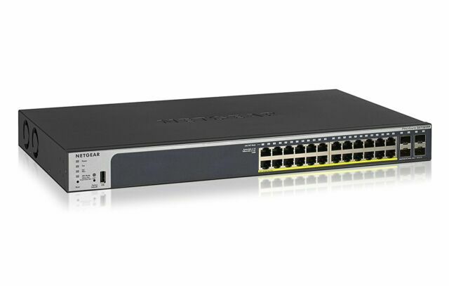 ~NIB~ Netgear GS728TPP-300NAS V3 24 PORT GIGABIT POE MNGD W. 4 SFP PORTS ~NIB~ Netgear GS728TPP-300NAS V3 24 PORT GIGABIT POE MNGD W. 4 SFP PORTS
