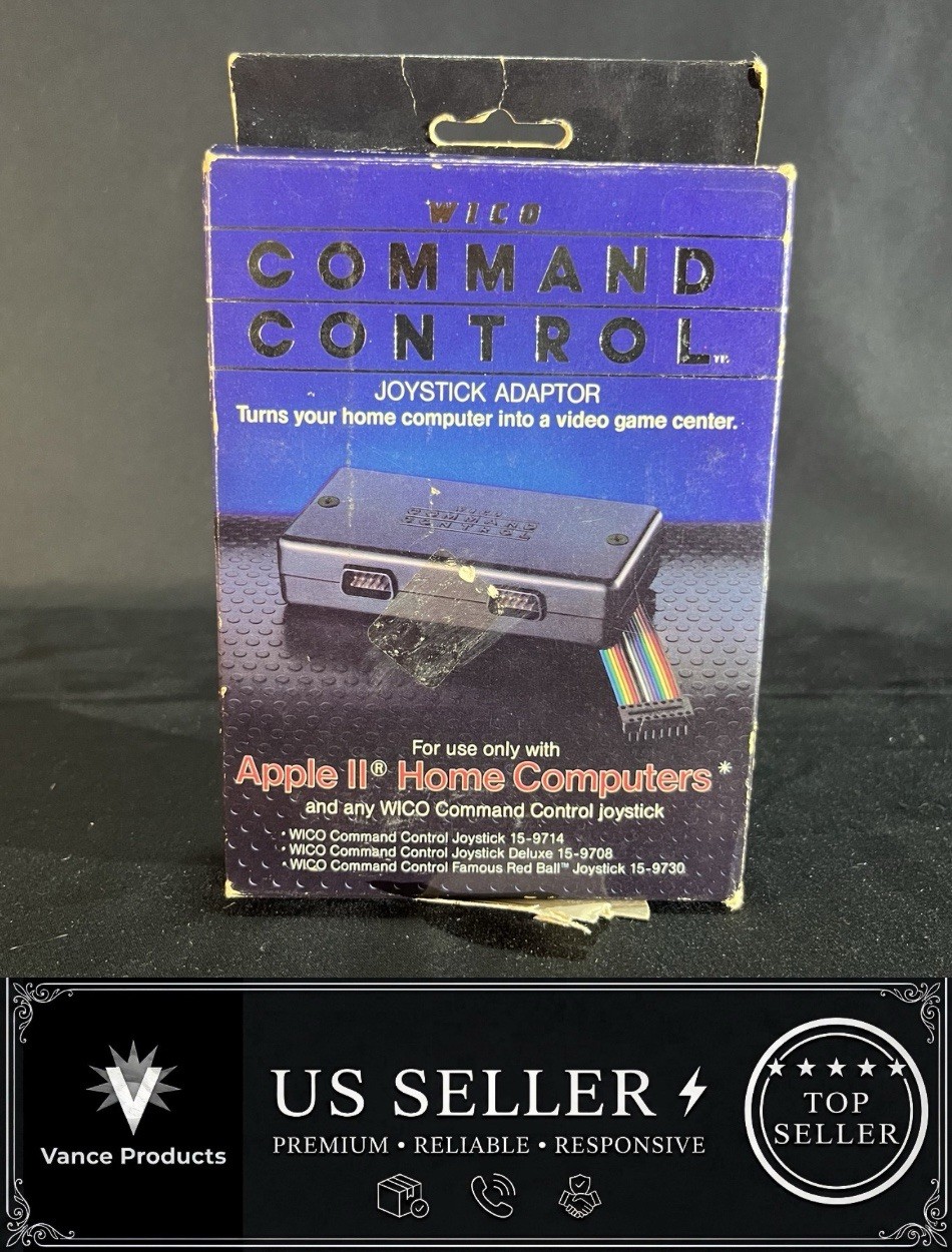 WICO Computer Command Apple II Analog Joystick Adaptor NOS 72-4525 WICO Computer Command Apple II Analog Joystick Adaptor NOS 72-4525