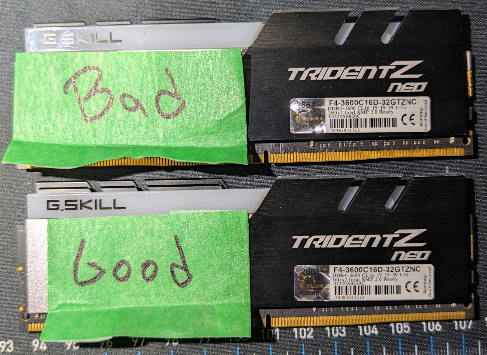 Read Description G.SKILL Trident Z Neo 16GB 1x16GB DDR4 3600 CL16 RGB RAM