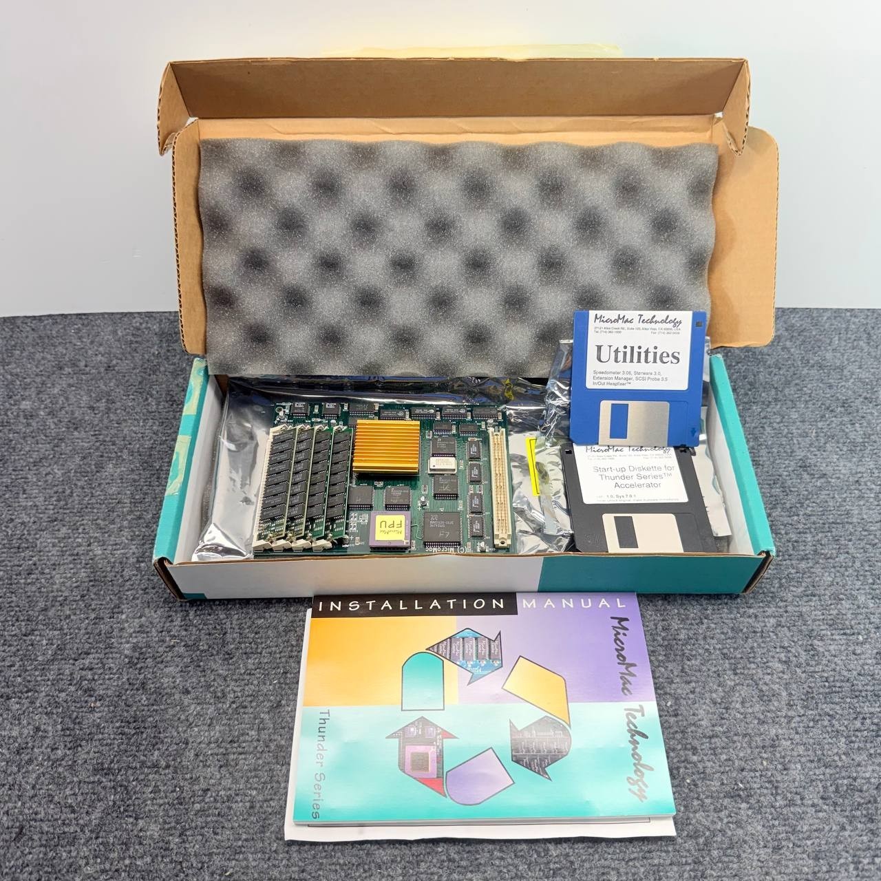 MicroMac Technology ThunderCachePro 50MHz Accelerator FPU Vintage Mac Boxed