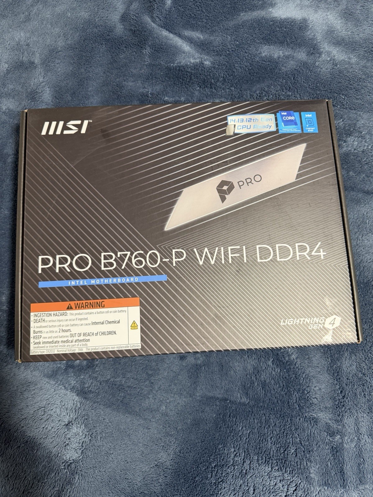 MSI Pro B760-P ATX Motherboard, LGA 1700, DDR4, WiFi, ProSeries MSI Pro B760-P ATX Motherboard, LGA 1700, DDR4, WiFi, ProSeries