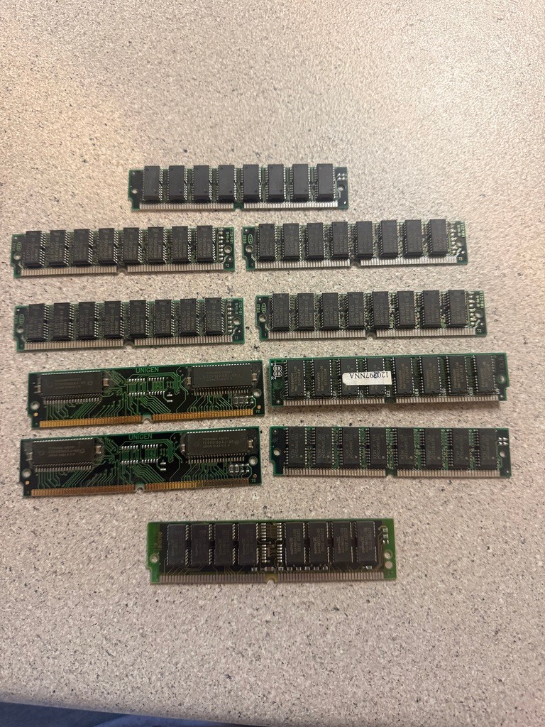 Vintage Computer RAM Memory Lot SIMM DIMM SO-DIMM Mixed Brands Untested AS-IS