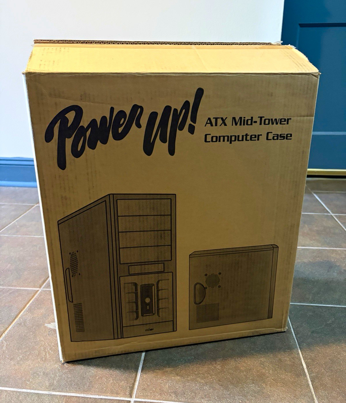 Power up TC3J-4511 ATX Mid-Tower PC Case Black Vintage Retro Computer