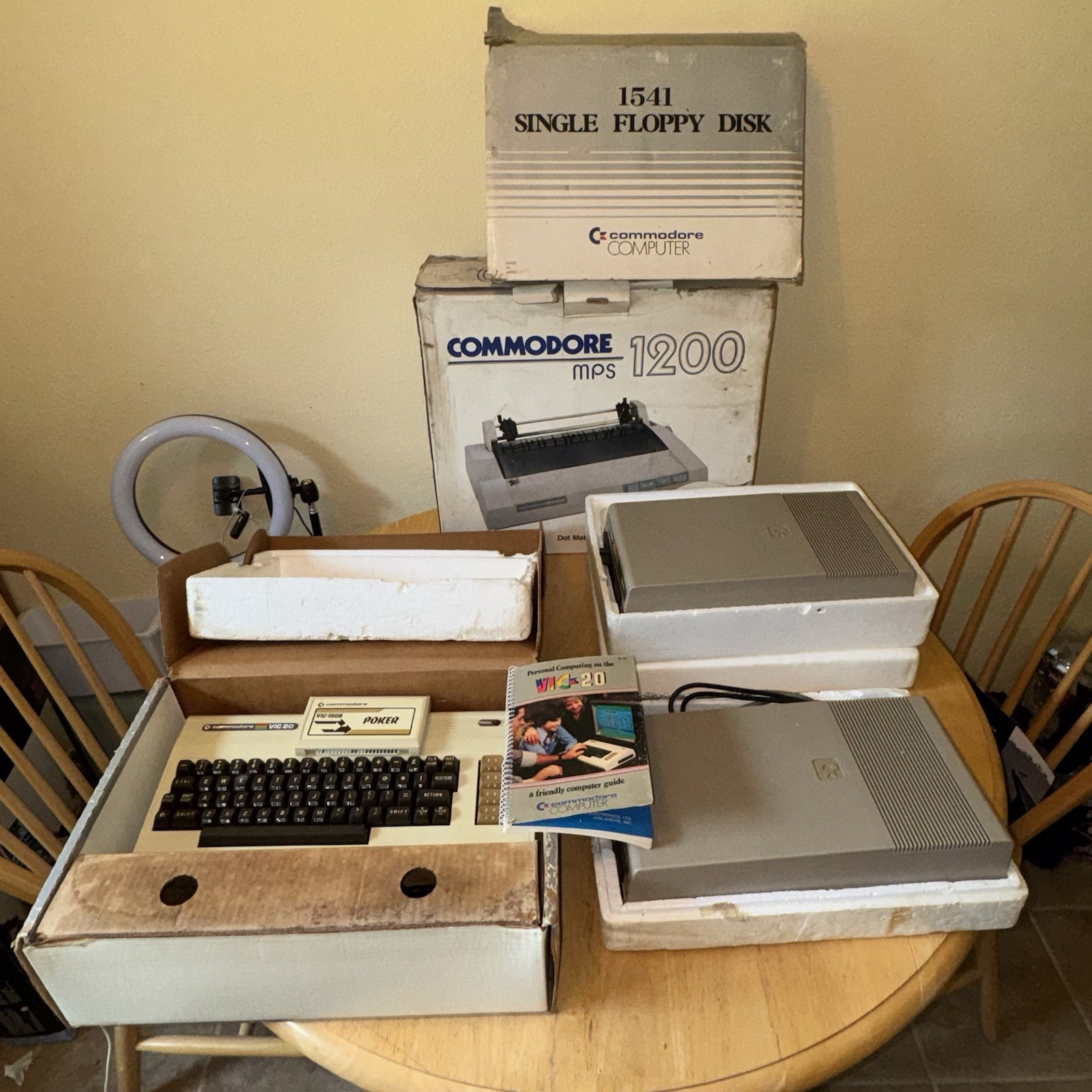 Commodore VIC-20 Computer, 2x 1541 Drives, MPS 1200 Printer, Cables, Untested Commodore VIC-20 Computer, 2x 1541 Drives, MPS 1200 Printer, Cables, Untested