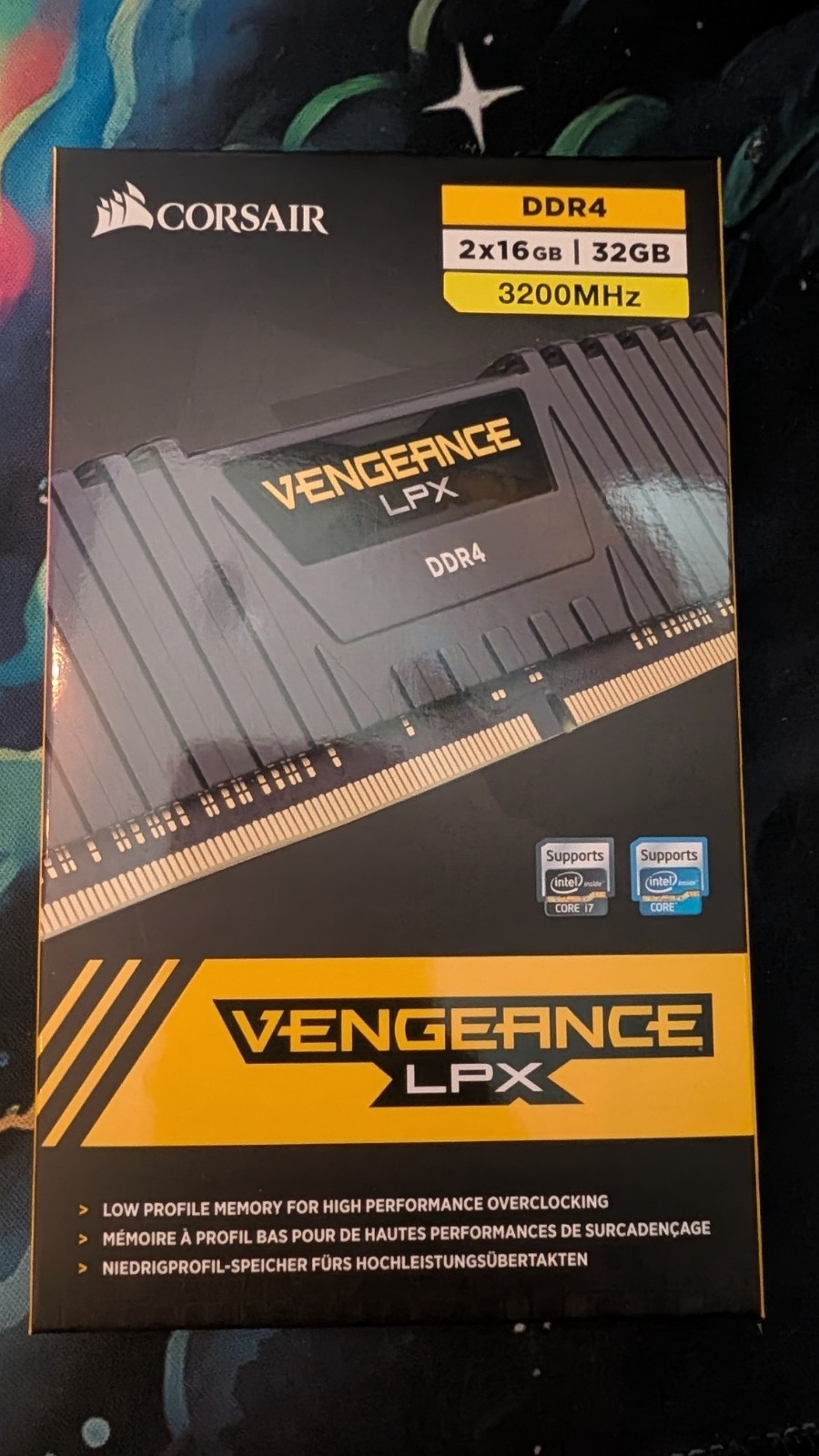 Corsair CMK32GX4M2B3000C16 Vengeance LPX DDR4 3000mhz Memory Kit - 32GB (2x16GB)