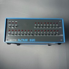 Vintage MITS Altair 680 Computer Case Outer Casing Front Panel Only Blue Gray picture