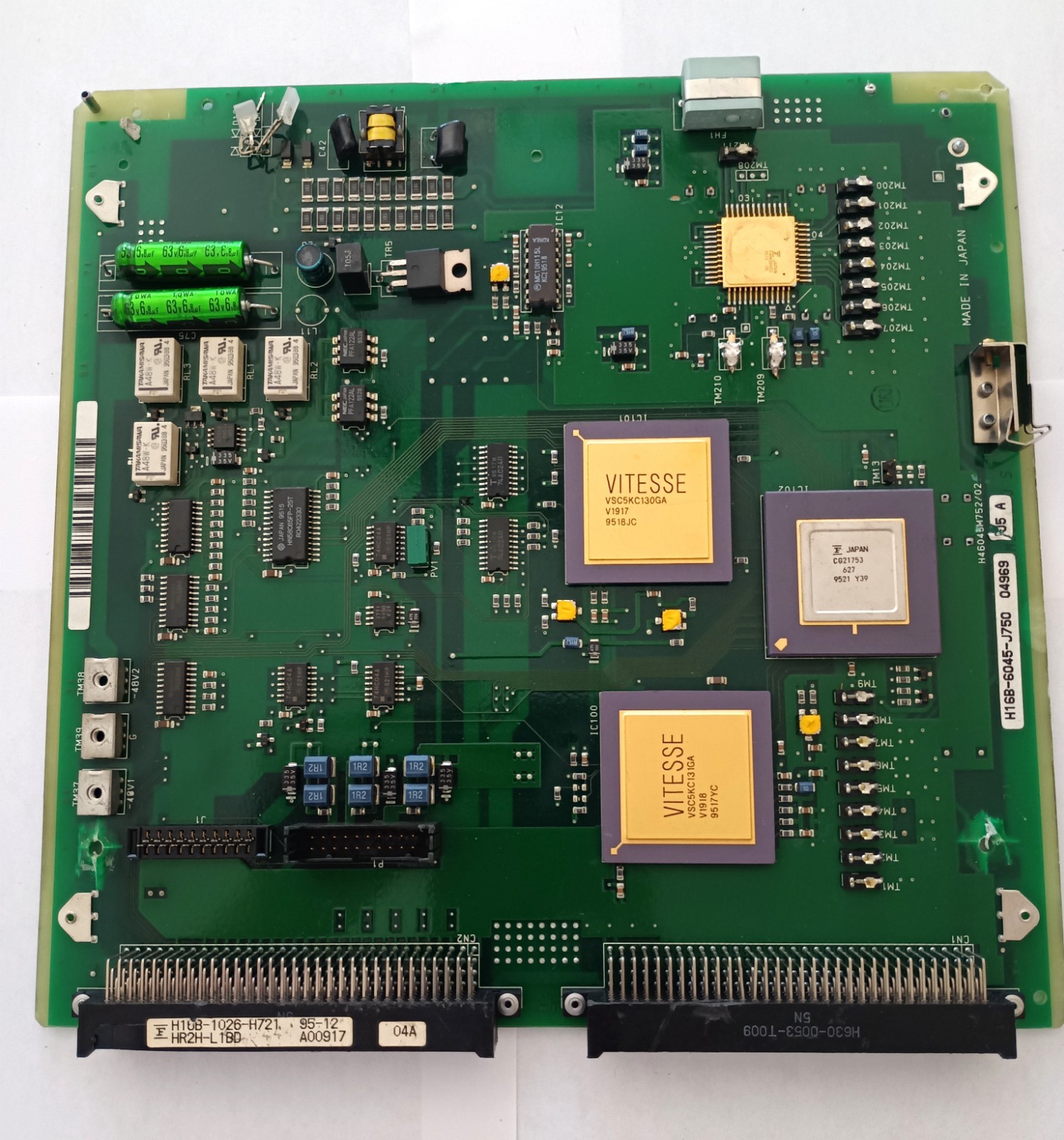 Vintage Fujitsu Scrap Board with 4 CPU's for Gold Recovery