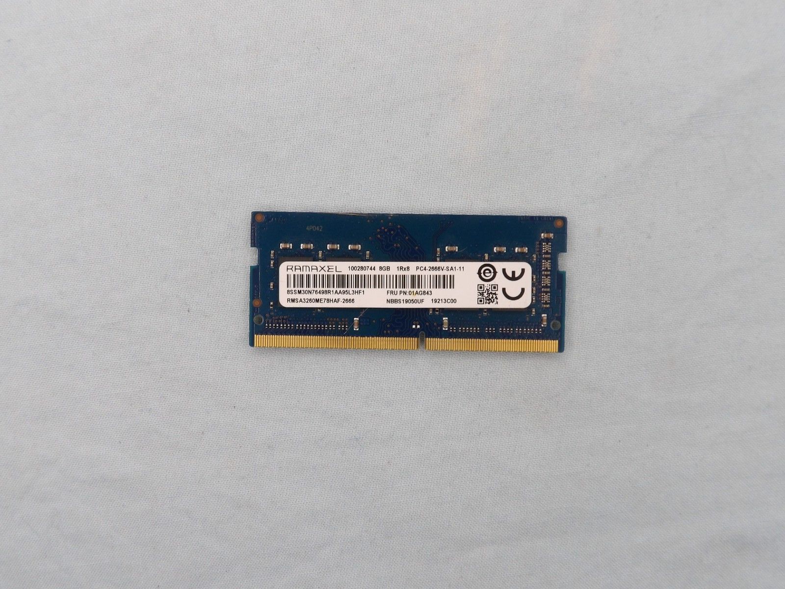 Ramaxel 8GB 1Rx8 PC4-2666V (RMSA3260ME78HAF-2666) DDR4 Laptop ram