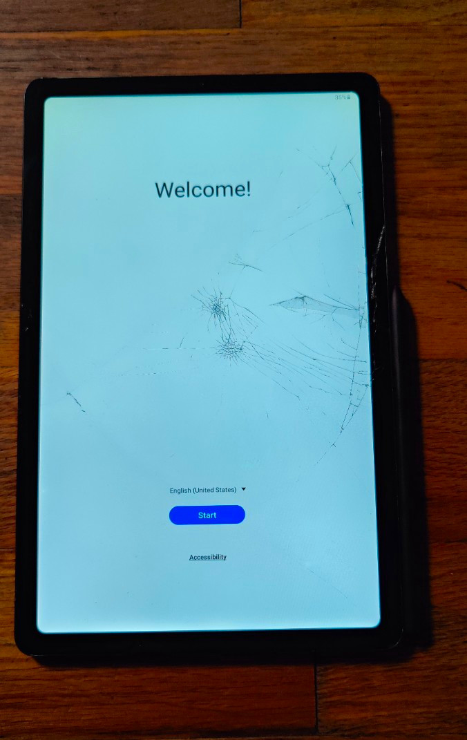 Samsung Galaxy Tab S6 Lite *Cracked* 64GB Wi-Fi  w/ Stylus