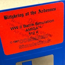 RARE DEMO Disk BLITZKRIEG ARDENNES _ WW II BATTLE SIMUL AMIGA Computers _ 1987 picture