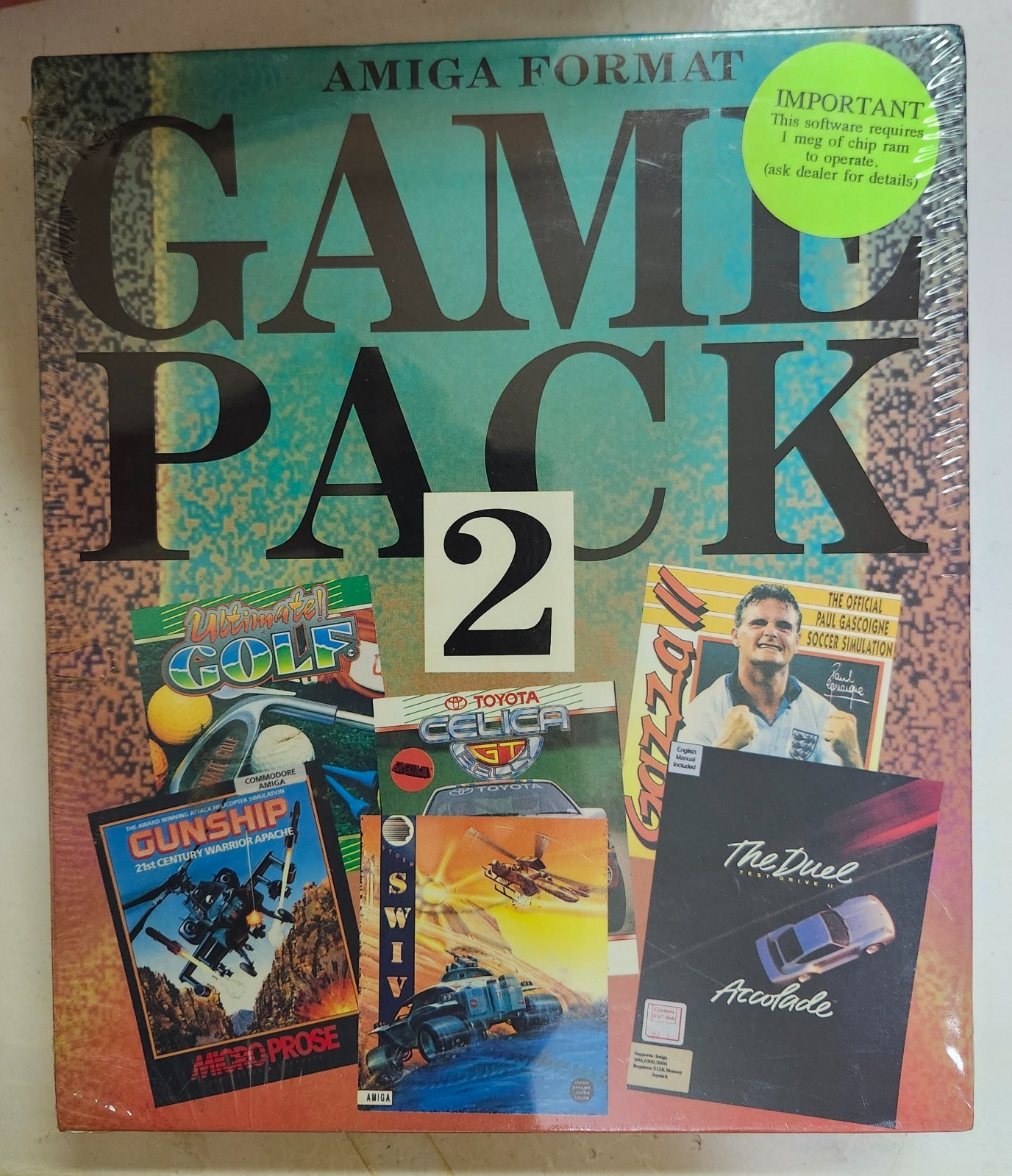 Amiga Format Game Pack 2 - Req 1Mb Chip RAM - New Old Stock - NOS - Sealed Amiga Format Game Pack 2 - Req 1Mb Chip RAM - New Old Stock - NOS - Sealed