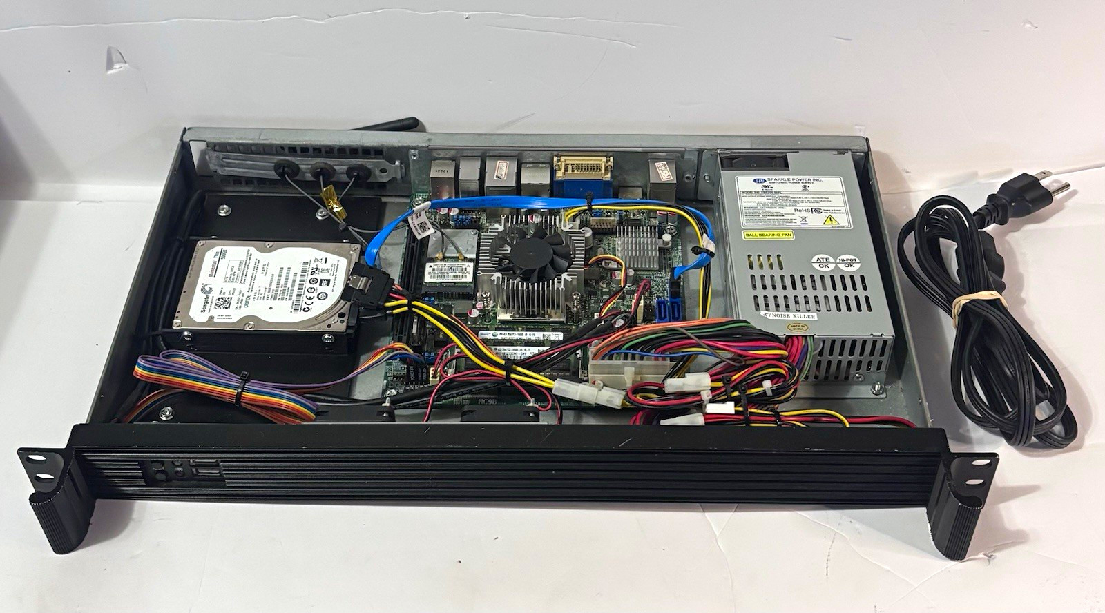 1U Rackmount PC Intel Core i5-2520M 8GB RAM 500GB HDD Ubuntu Linux Server