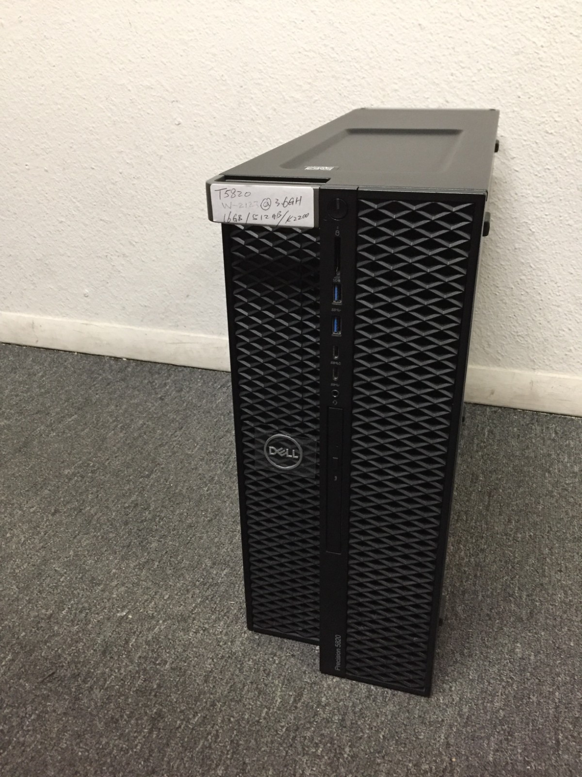 Dell Precision T5820 950W Workstation Tower Xeon W-2123/16GB/512GB SSD/K2200