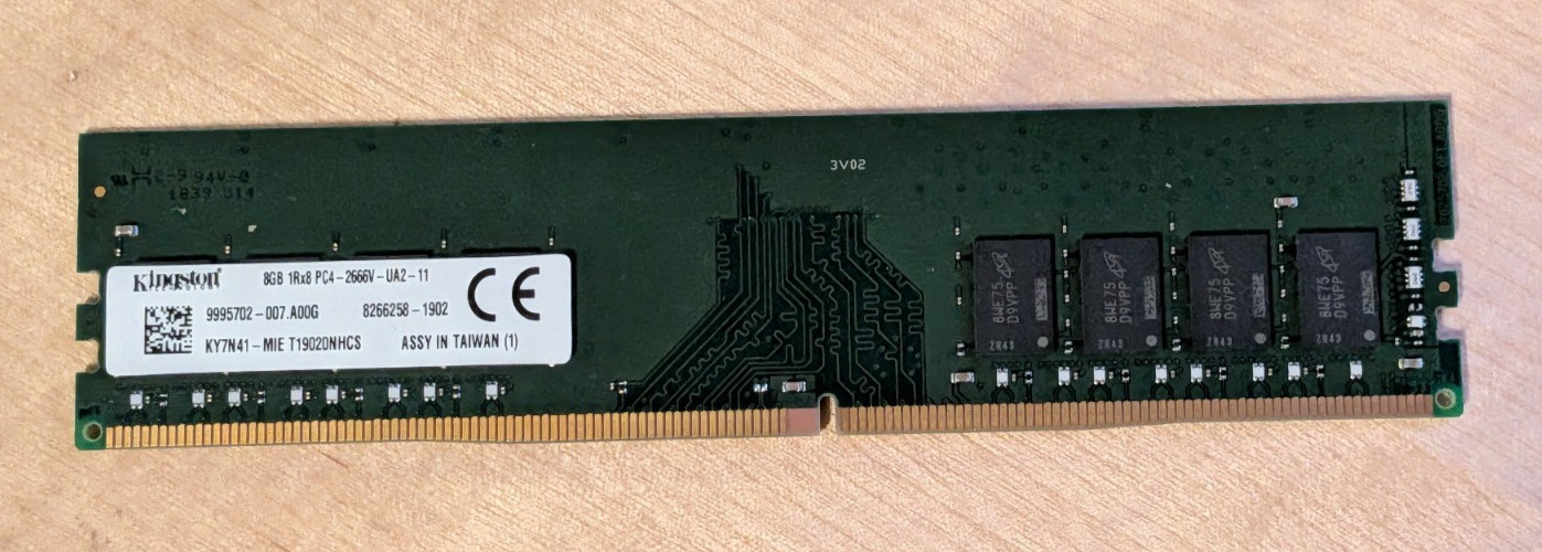 Kingston 8GB 1Rx8 PC4-2666V-UA2-11 KY7N41-MIE S18378TJ7U DDR4 RAM 2666MHZ