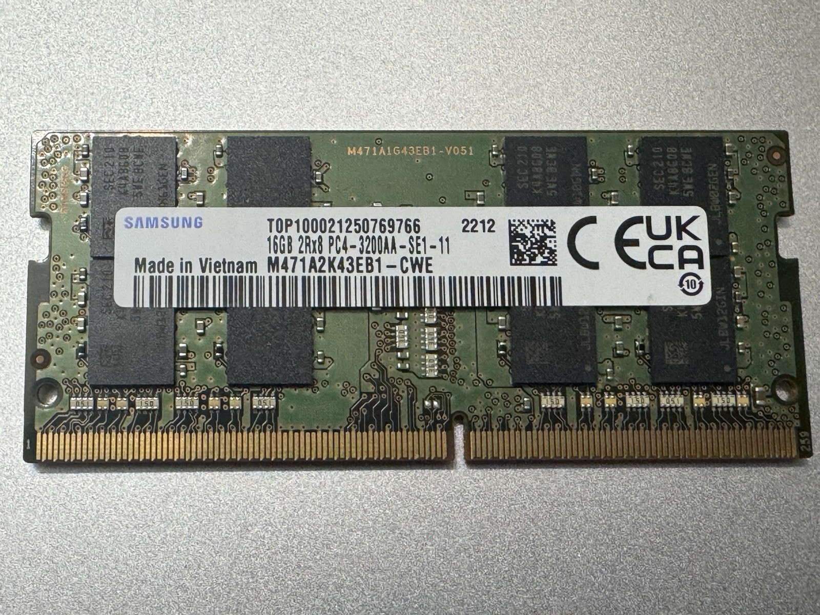 30 16 GB PC4 3200AA Ram Modules And 15 512 GB M.2 NVMe SSD’s