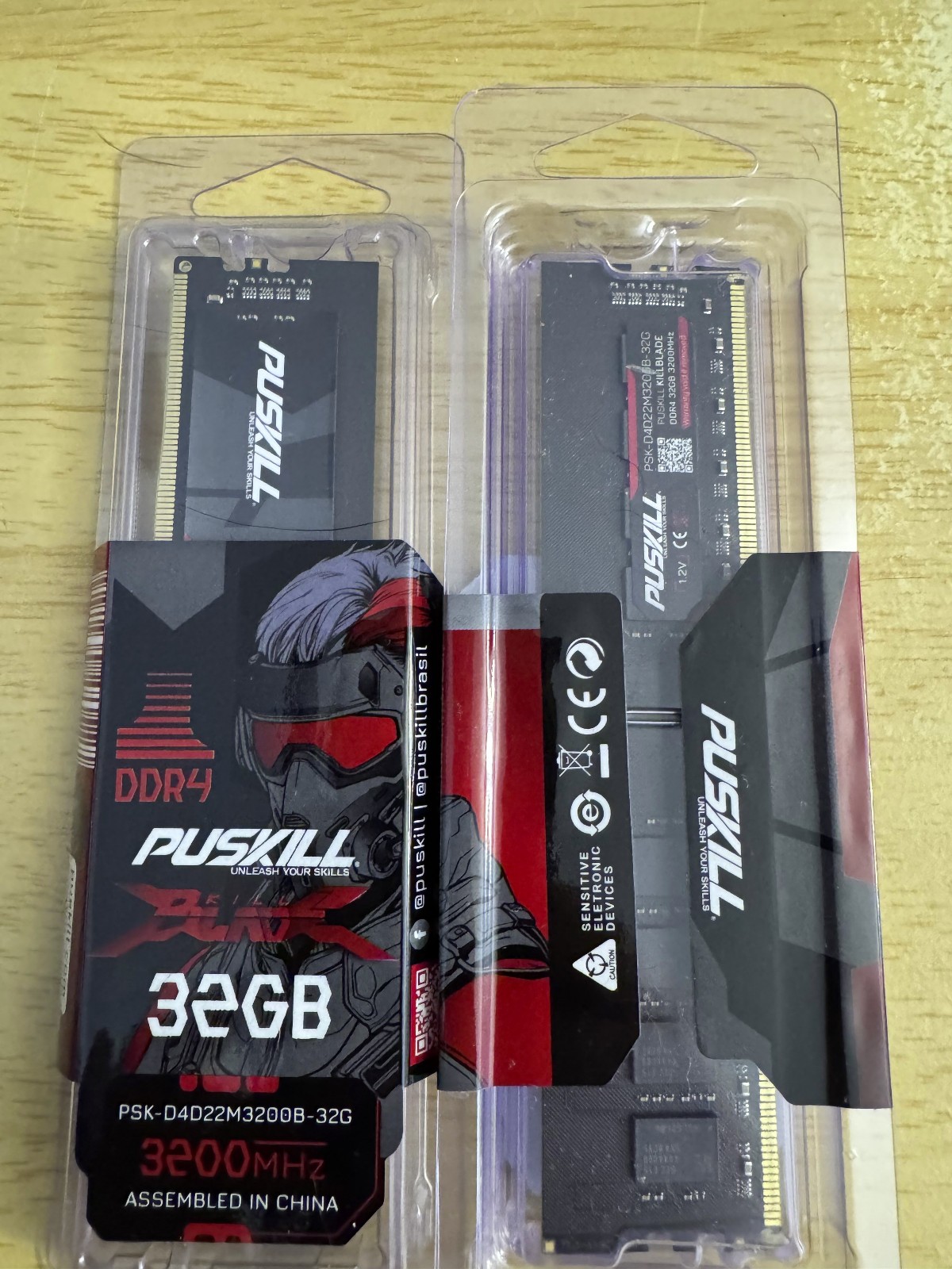 PUSKILL 32GB DDR4 3200MHz Desktop RAM UDIMM 1.2V PC4-25600 Memory NIB