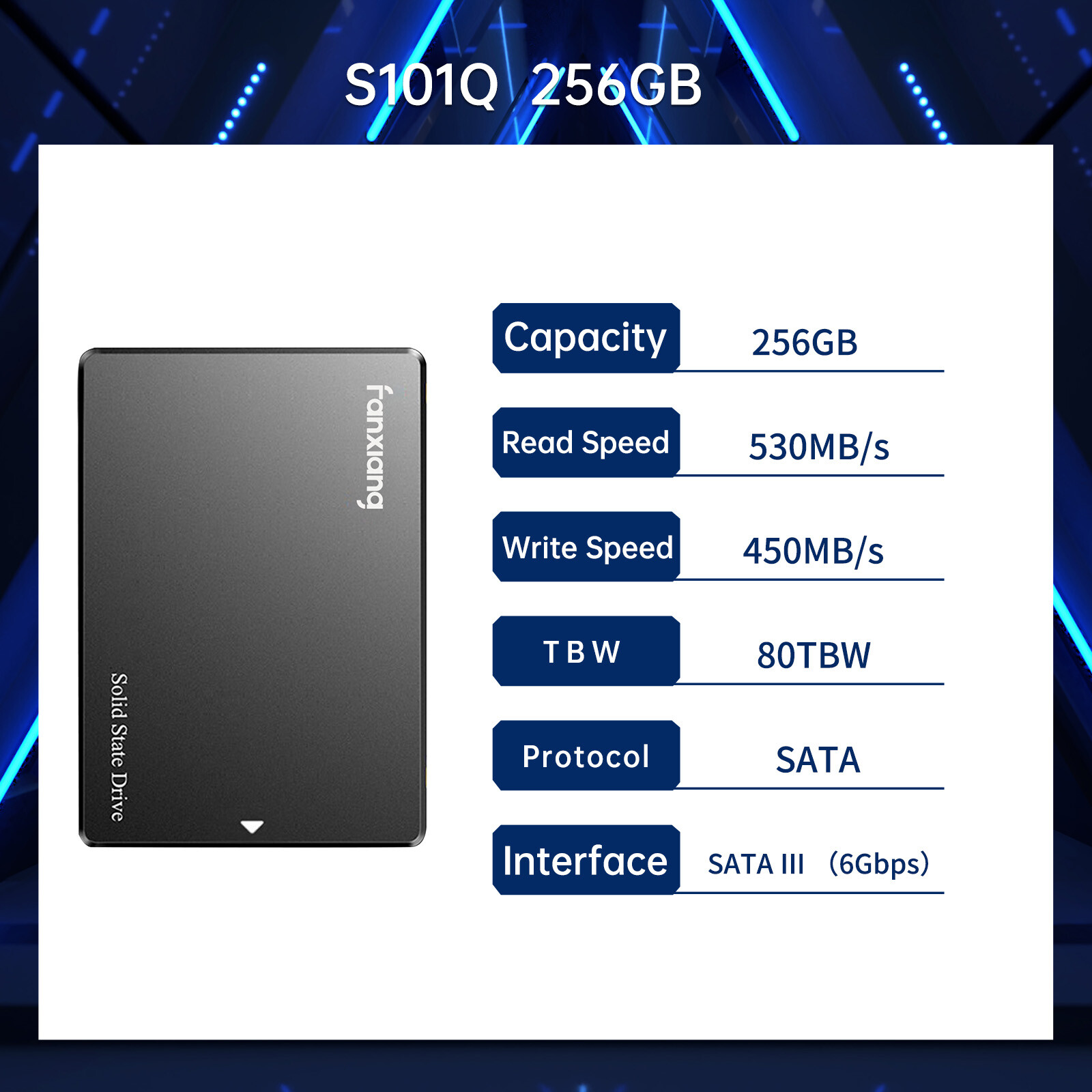 Fanxiang 256GB 512GB 1TB 2TB 4TB SSD Lot 2.5'' SATA Internal Solid State Drive Fanxiang 256GB 512GB 1TB 2TB 4TB SSD Lot 2.5'' SATA Internal Solid State Drive