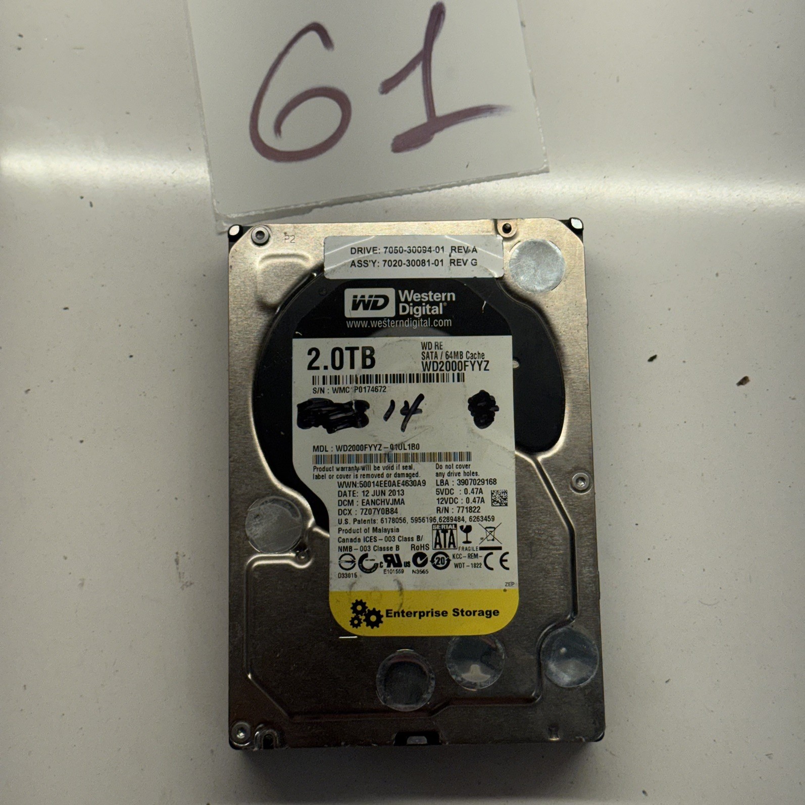 Western Digital 2TB WD2003FYYS-02W0B0 3.5