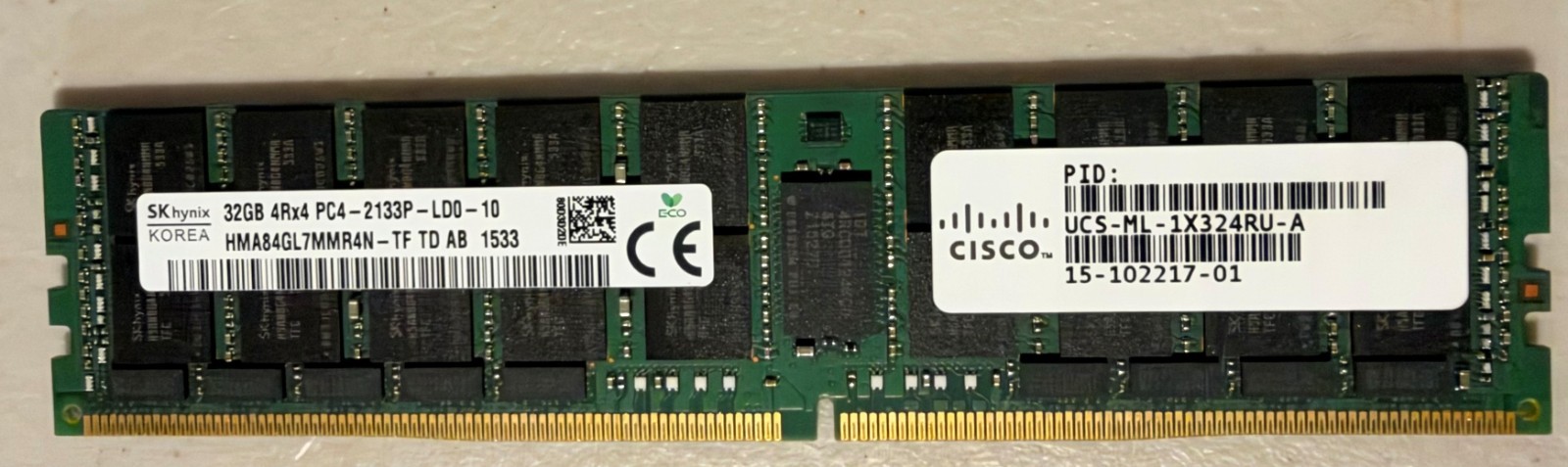 Cisco UCS-ML-1X324RU-A (SKhynix 32GB 4Rx4 DDR4-2133p-LD0-10) from Cisco UCS Cisco UCS-ML-1X324RU-A (SKhynix 32GB 4Rx4 DDR4-2133p-LD0-10) from Cisco UCS