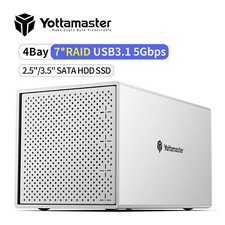 4 Bay RAID Type C Hard Drive Enclosure External For 2.5“ 3.5