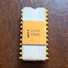 Intel C3104 White ceramic vintage collectable chip  ALL LEGS INTACT (BO) picture