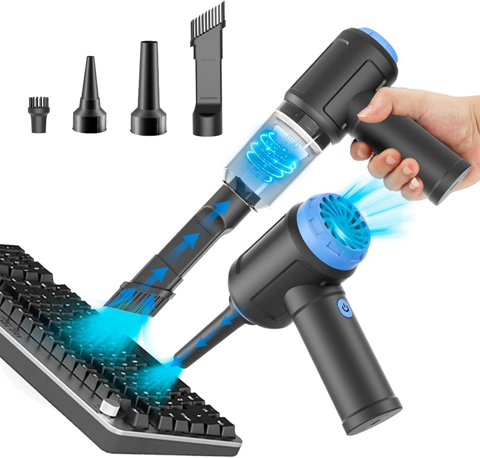Computer Vacuum Cleaner Air Duster Cordless 110000RPM Keyboard Dust Remover Computer Vacuum Cleaner Air Duster Cordless 110000RPM Keyboard Dust Remover