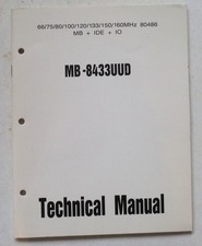 Vintage MB-8433UUD Technical Manual 1992  P8354 picture