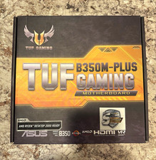 ASUS TUF GAMING B350M-PLUS MicroATX AM4 DDR4 4DIMM HDMI VR Ready picture