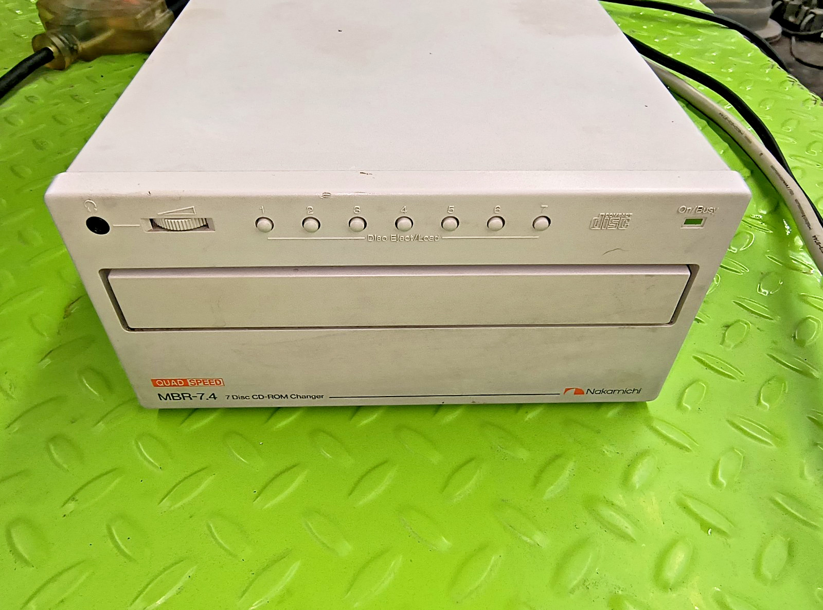 Nakamichi MBR7.4 Computer CD Player 7 Disc Changer Vintage With SCSI Cables