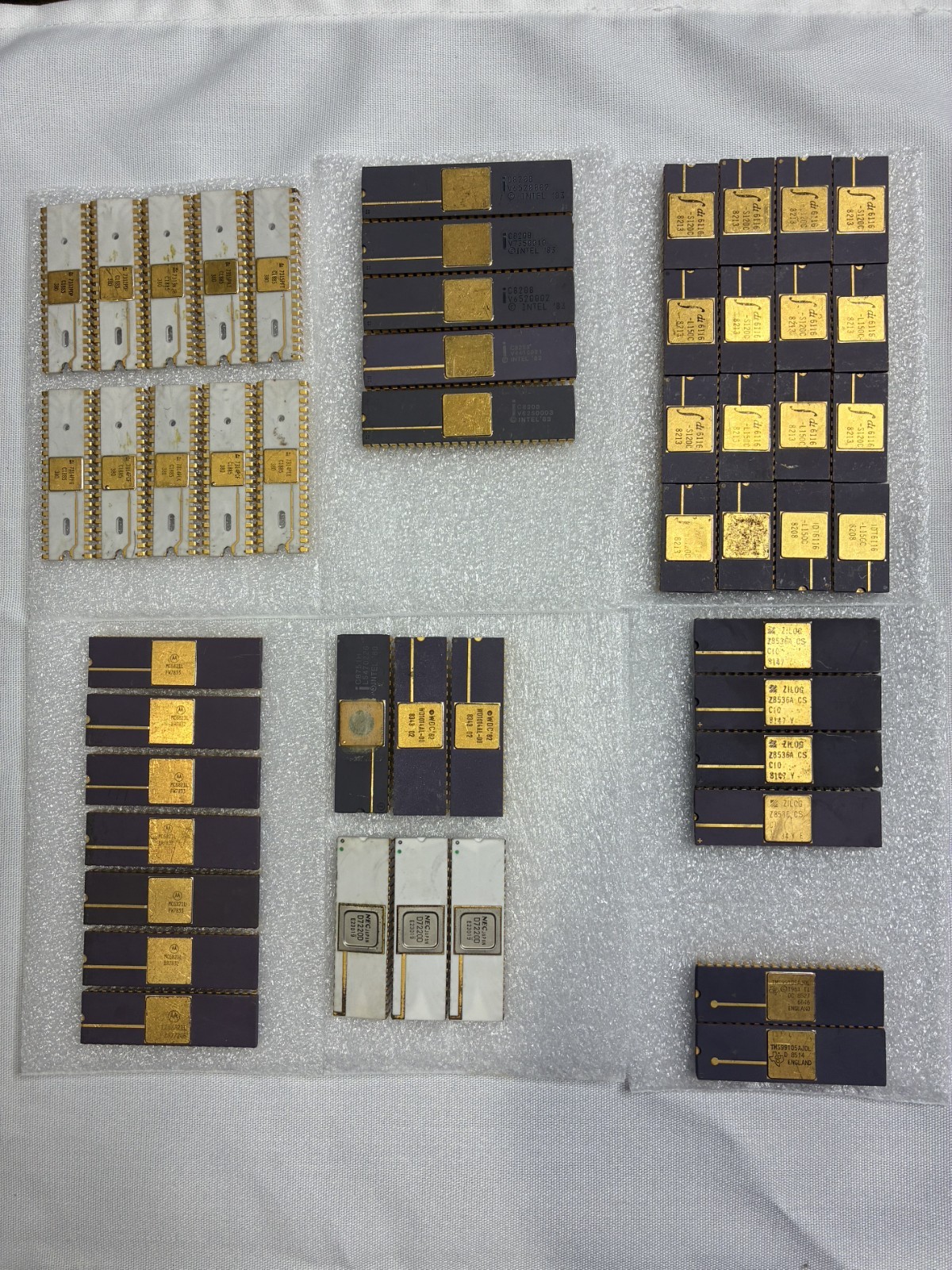 Vintage Ceramic IC Chips 50 Pcs For Collection