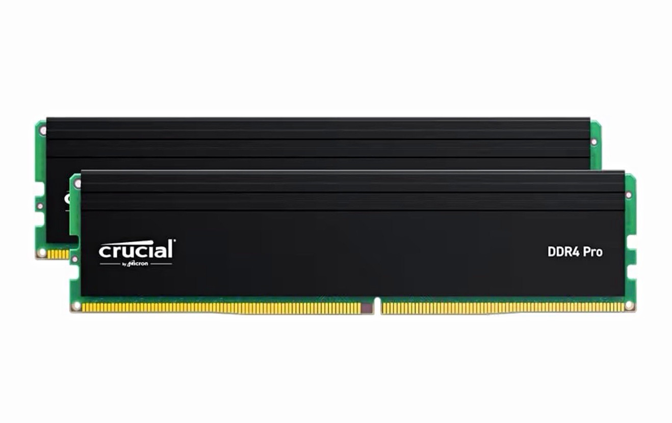 Crucial Pro 64GB DDR4 RAM Kit (2x32GB), 3200MHz