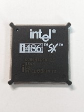 Vintage Intel i486 KU80486SX-25 Q864 Embedded ES CPU NOS Retro Computing picture