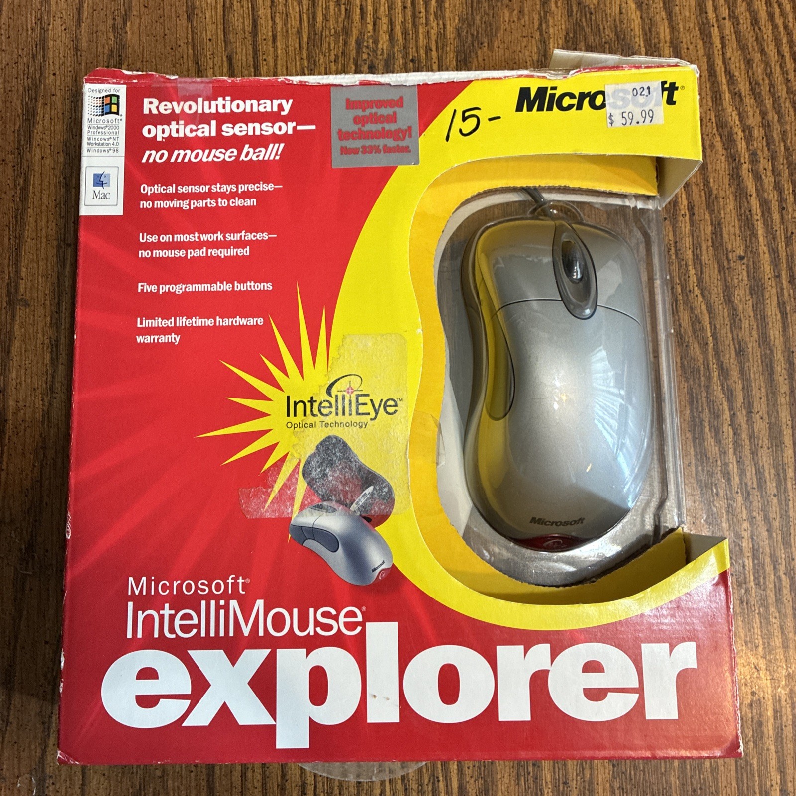 Vintage 2000 MICROSOFT Intellimouse Explorer Optical Technology - Original Box Vintage 2000 MICROSOFT Intellimouse Explorer Optical Technology - Original Box