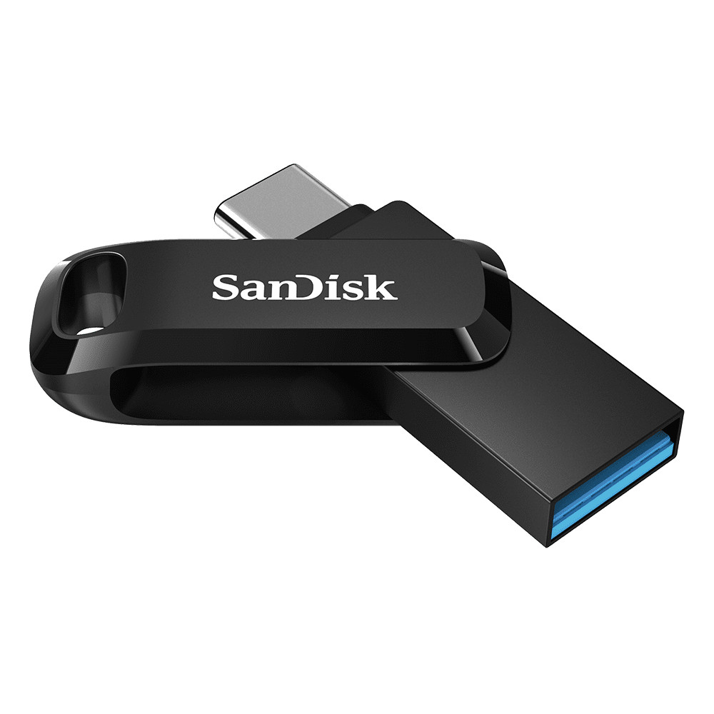 SanDisk Ultra Dual Drive Go USB Type-C and USB Type-A Flash Drive, 256GB, USB SanDisk Ultra Dual Drive Go USB Type-C and USB Type-A Flash Drive, 256GB, USB