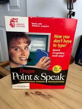 Vintage Dragon Point And Speak PC Software W/Mic Speech Recognition picture
