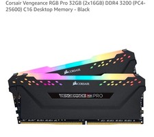 Corsair Vengeance RGB Pro 64GB (4 x 16GB) DDR4 DRAM 3600MHz C18 Memory Kit -... picture