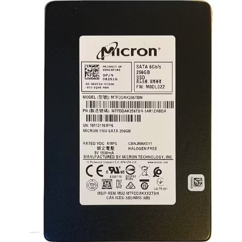 Micron MTFDDAK256TBN 256 GB, Internal ,2.5