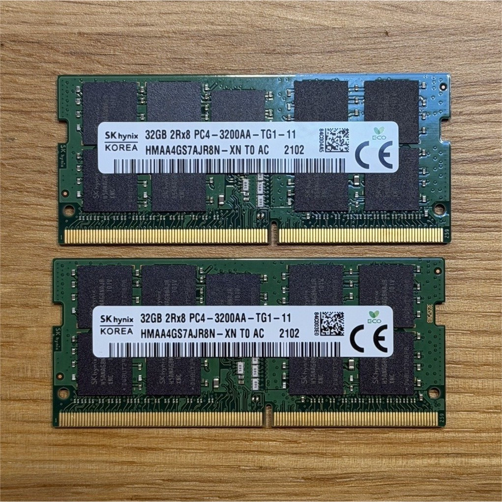 SK hynix 64GB (2x32GB) DDR4-3200 PC4-3200AA SO-DIMM RAM