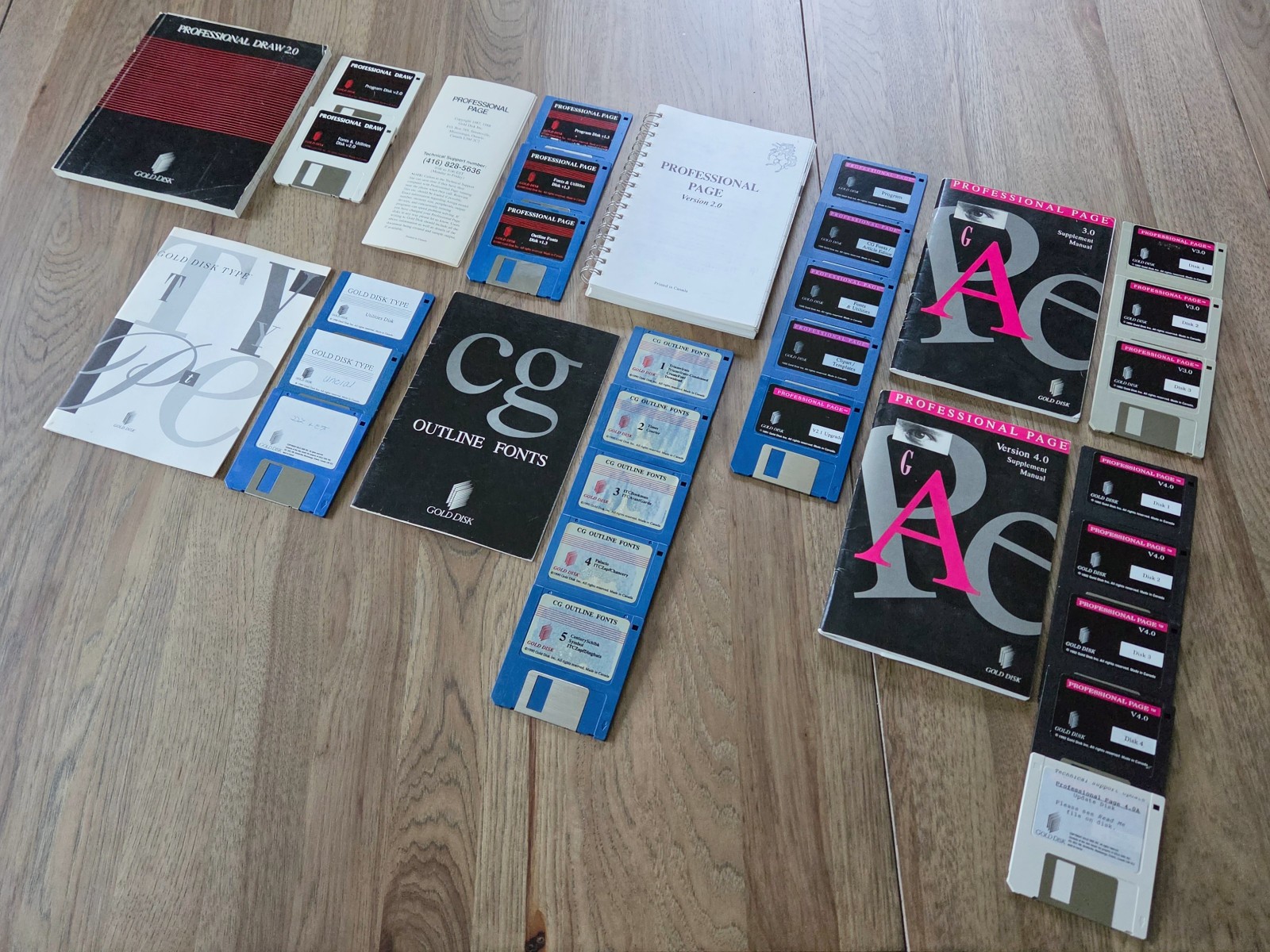 AMIGA Software Lot - Gold Disk Professional Draw, Professional Page 1, 2, 3, & 4 AMIGA Software Lot - Gold Disk Professional Draw, Professional Page 1, 2, 3, & 4
