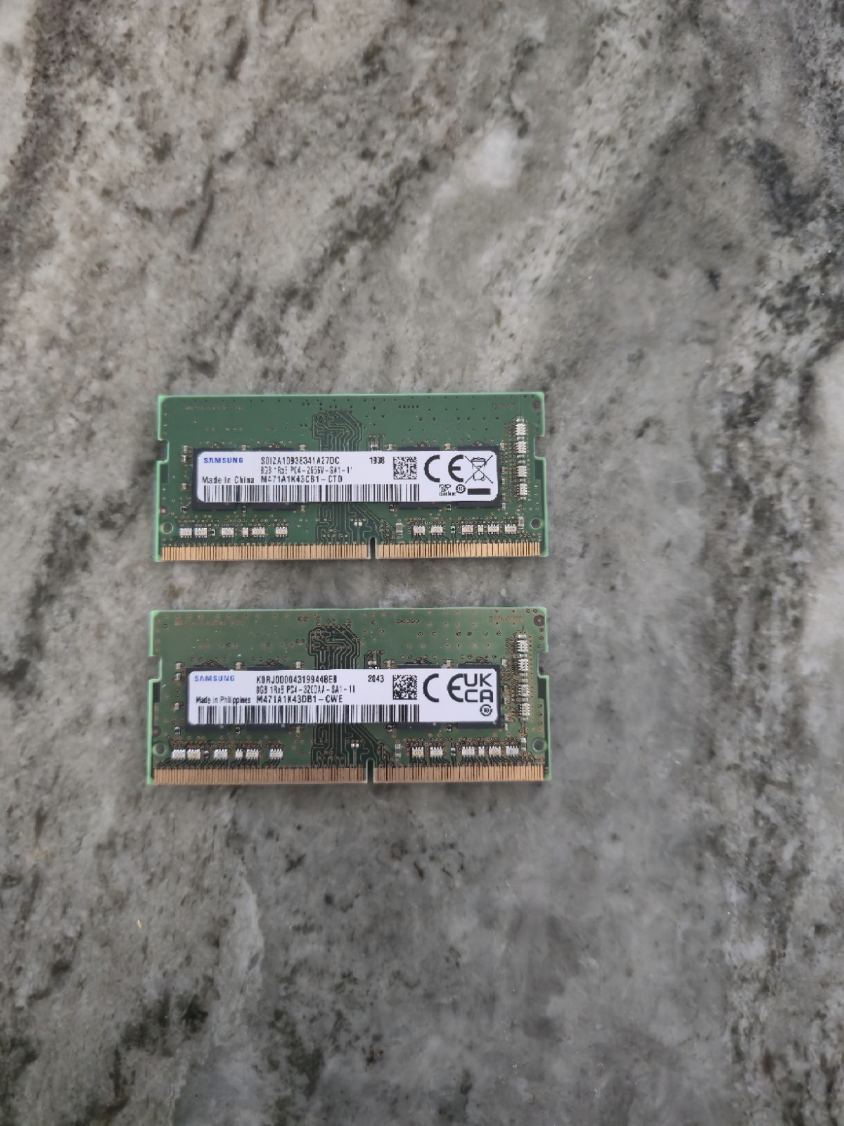 Samsung 16GB Total (2x8GB) DDR4 Laptop RAM PC4-2666V PC4-3200AA Untested AS-IS Samsung 16GB Total (2x8GB) DDR4 Laptop RAM PC4-2666V PC4-3200AA Untested AS-IS
