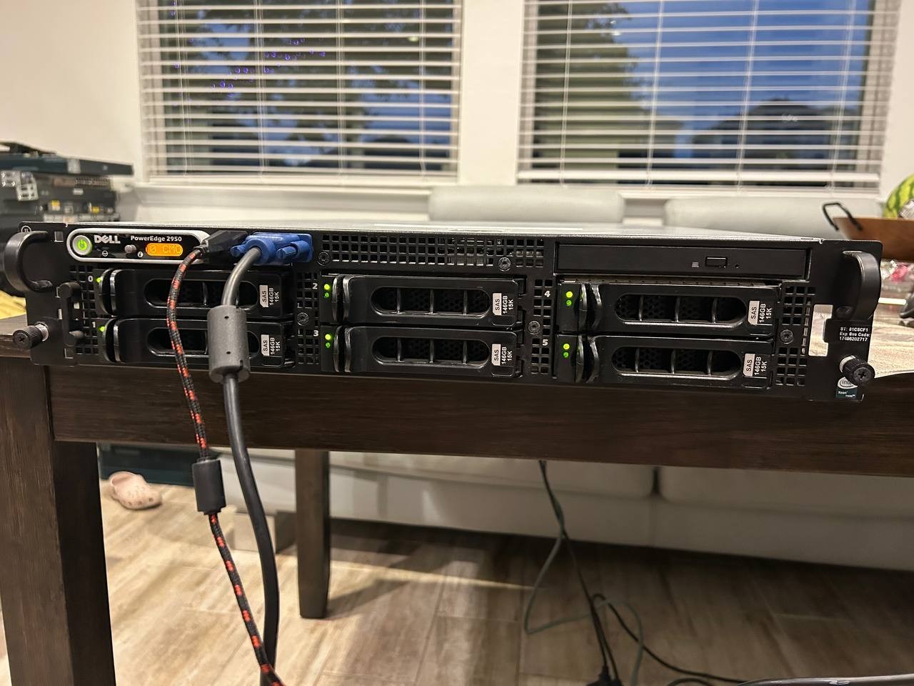 Dell PowerEdge 2950 EMS01 2U Server 6x 146GB 15K SAS PERC 5/i Dual PSU Xeon