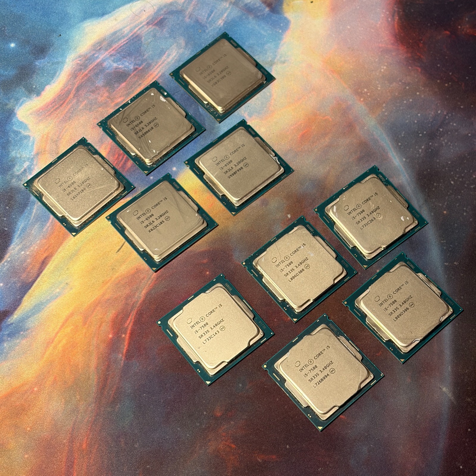 LOT OF 10 Intel Core i5 Desktop CPU •5x 7500 5x 6500 •LGA1151 H4 SR2L6 SR335 LOT OF 10 Intel Core i5 Desktop CPU •5x 7500 5x 6500 •LGA1151 H4 SR2L6 SR335