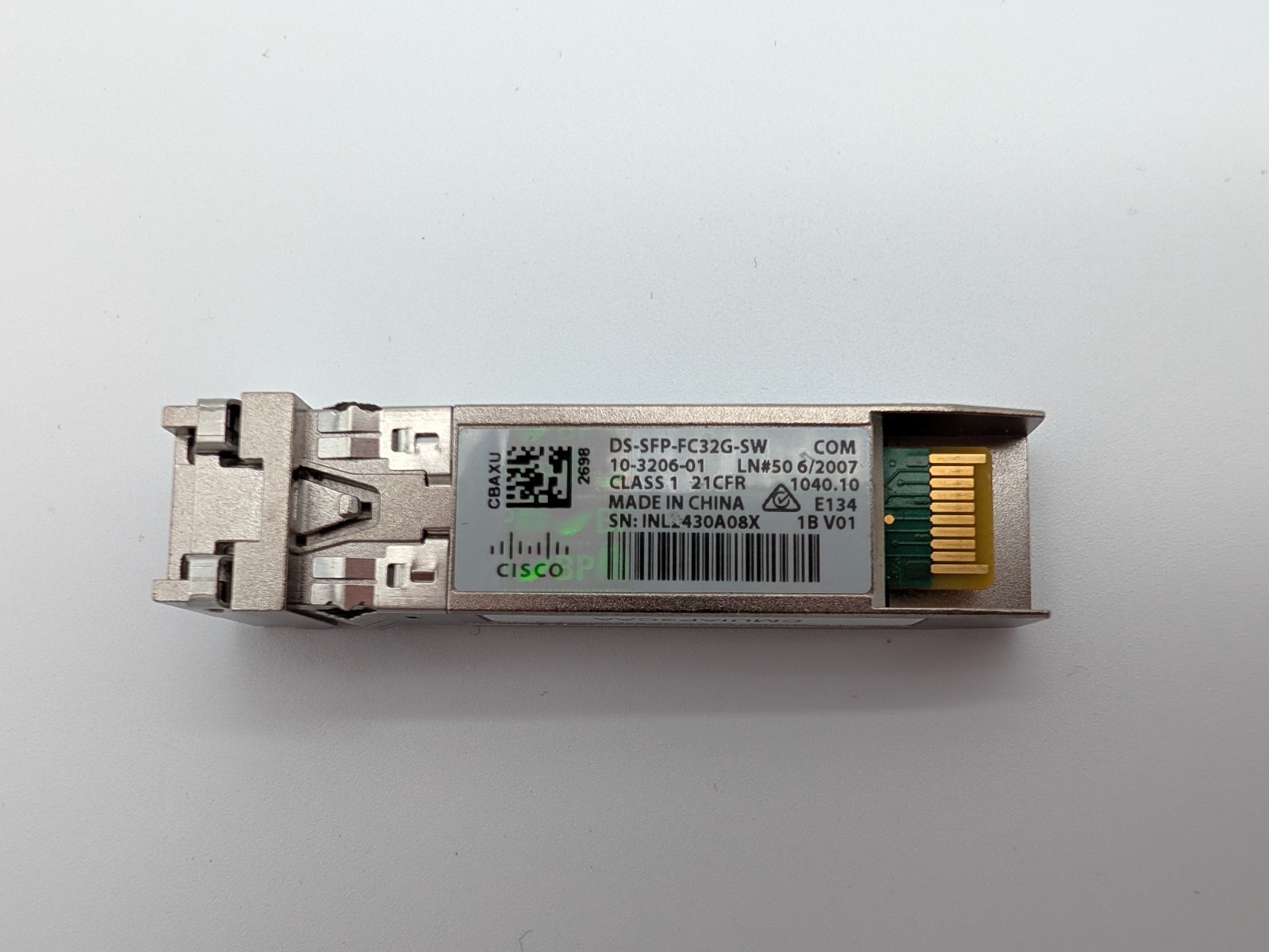 4x Genuine Cisco DS-SFP-FC32G-SW 32G FC Short Wave SFP28 850nm 10-3206-01