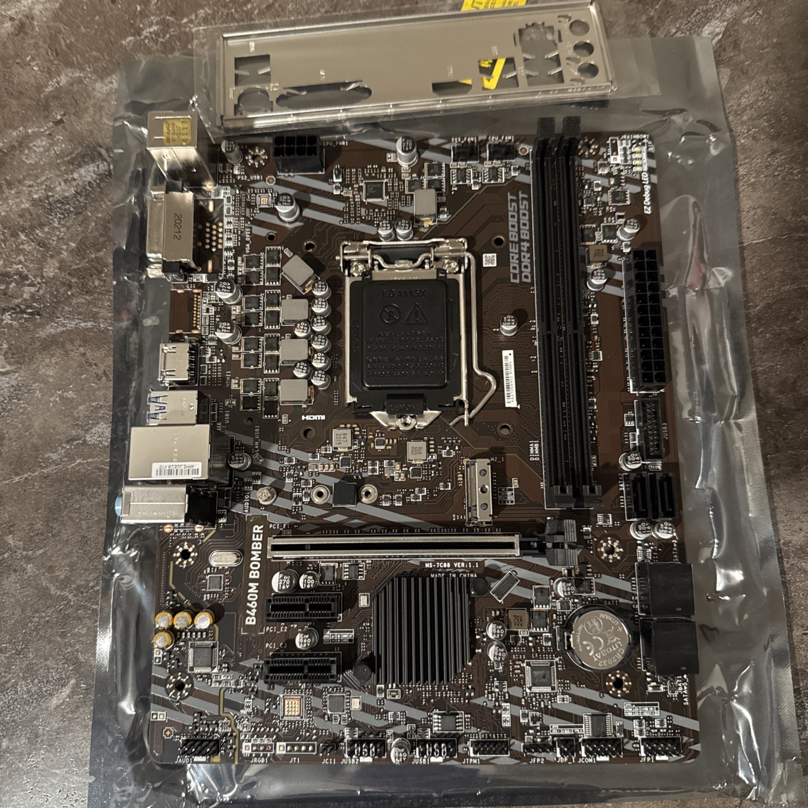 MSI B460m-Bomber LGA 1200 Intel 10th Gen B460 M-ATX Intel Motherboard